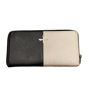 Pour La Victoire black and white large wallet